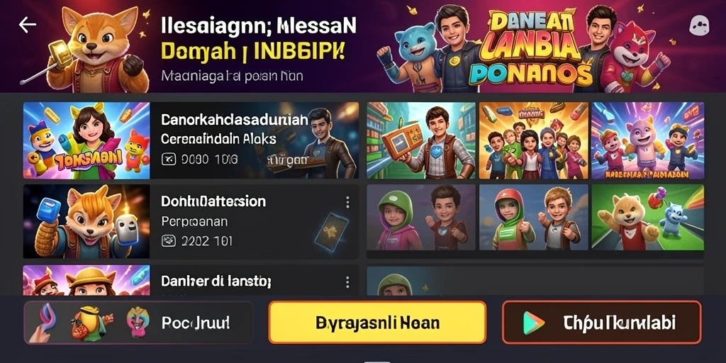 Level yang penuh tantangan dan rintangan yang menegangkan.